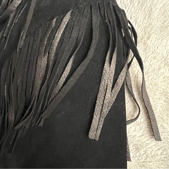 Vintage Echo Mountain Arturo Arocha Suede Leather Fringe Southwest Beaded Jacket - Picture 6 of 14